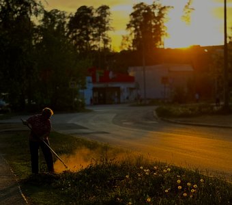 Оранжевый закат