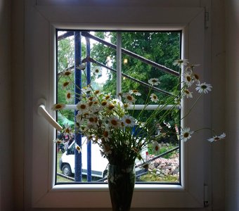 Букет на окне.