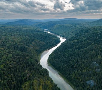Река Кия. Тисульский район. Кузбасс