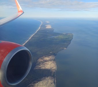 С высоты полёта-Куршская коса (полёт на край России-Калининград)