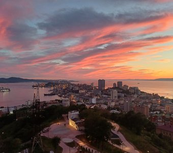 Краски ночи с сопки Орлиное Гнездо г.Вдадивосток