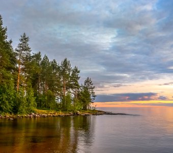 Карелия.Берега Онежского озера.