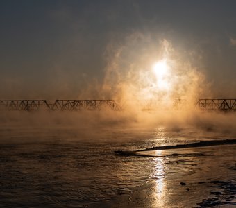 Мост на закате