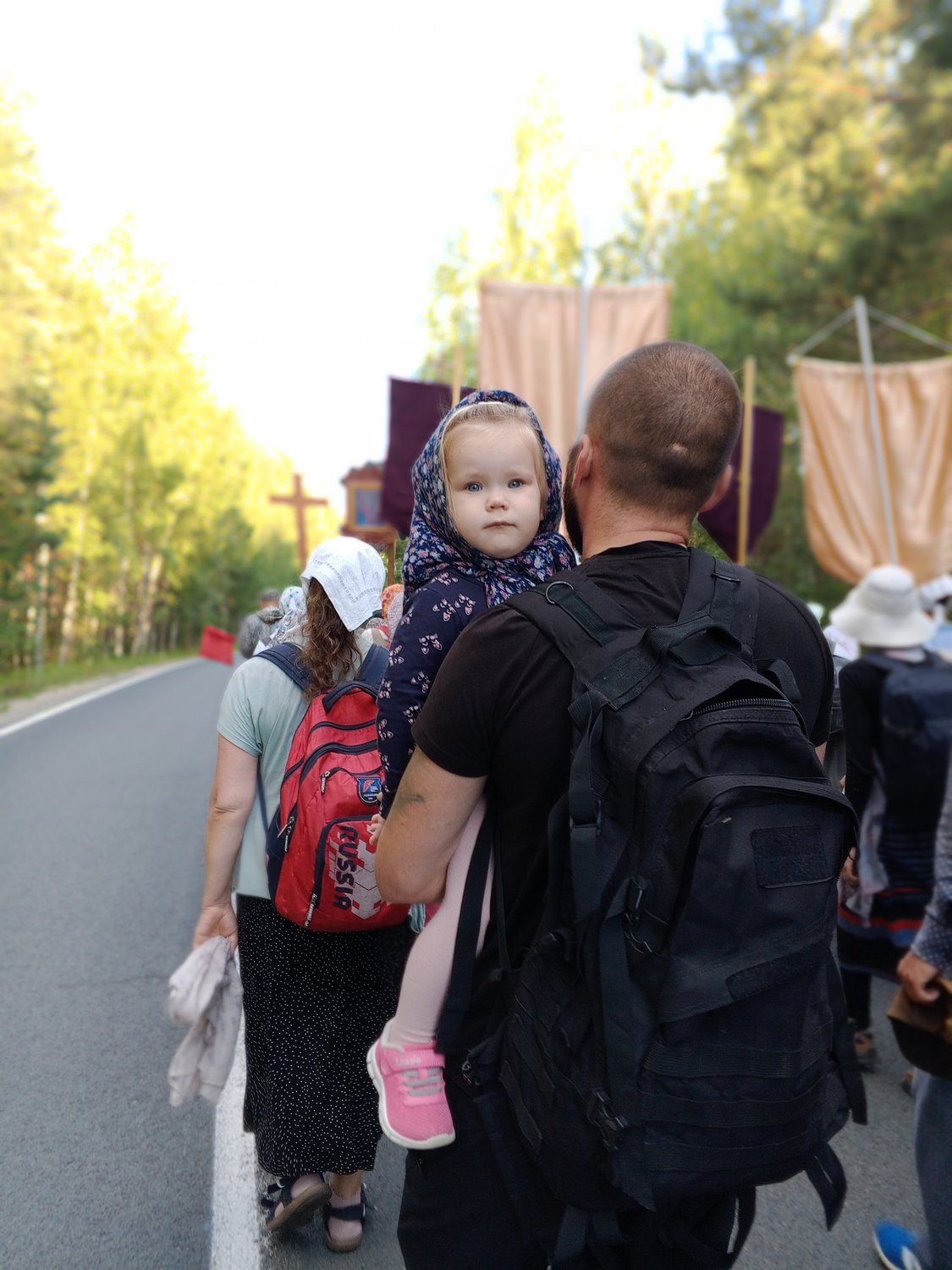 У папы на ручках