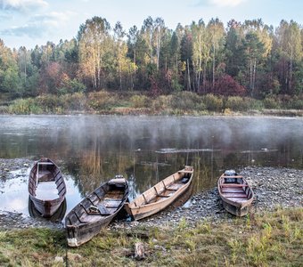 Утро в Ёкве на среднем Урале