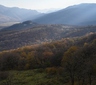 Осенний пейзаж в горах Адыгеи