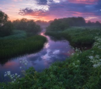 Красочный летний рассвет