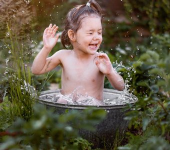 У бабушки в огороде