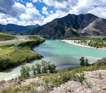 Слияние священных рек Алтая: Катуни и Чуи