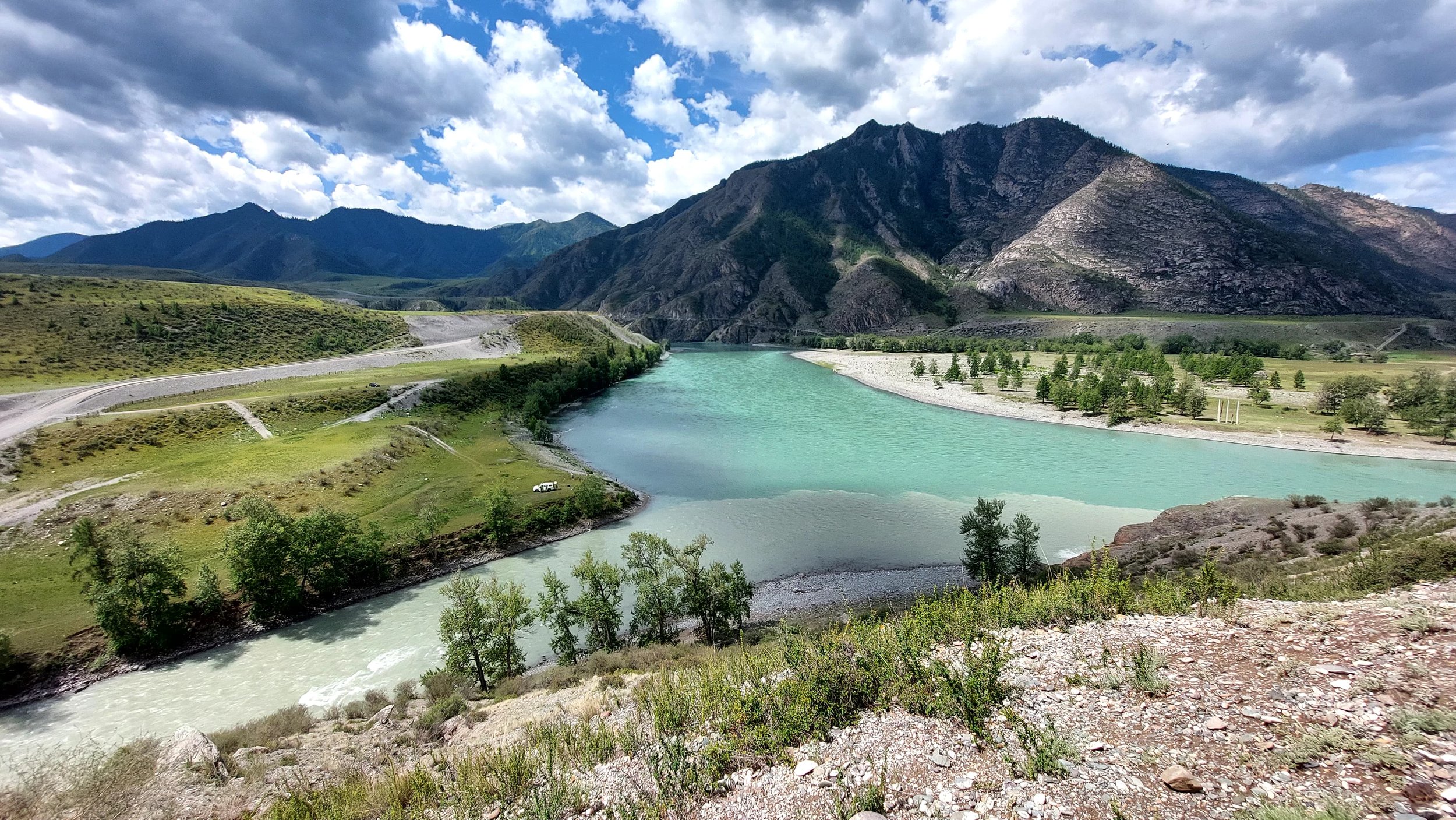 Слияние священных рек Алтая: Катуни и Чуи