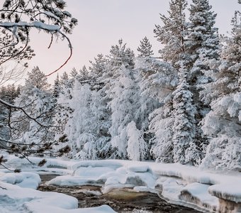 Зимние реки, снежные берега