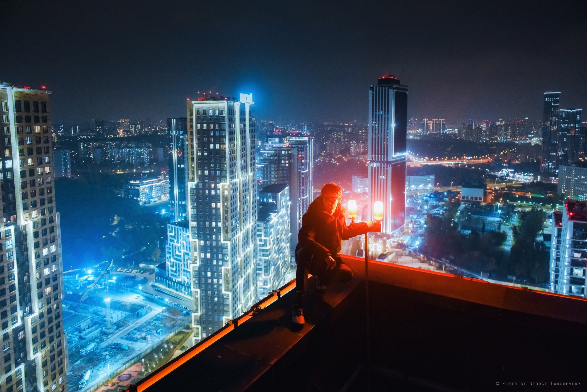 Москва в стиле киберпанк