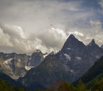 Снежные вершины.