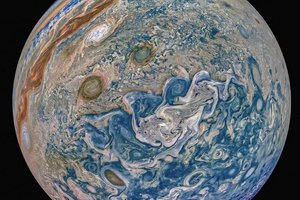 Астрофото: Юпитер в небывалых деталях выглядит как холст художника