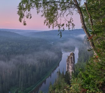 Утро на Усьвинских столбах