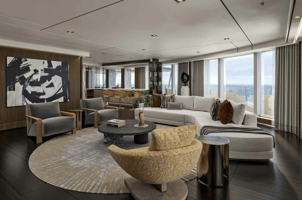 Самый большой номер на круизном лайнере — 817 квадратных метров