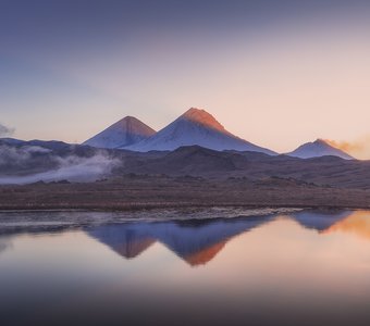 Отражение великанов Камчатки