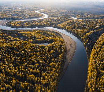 Осенние серпантины Вычегды