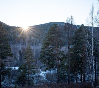Вид с Торгашинского хребта, Красноярск