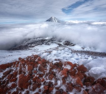 Корякский вулкан вид с Авачинского