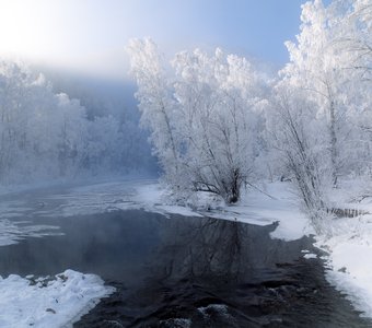 Морозная синева
