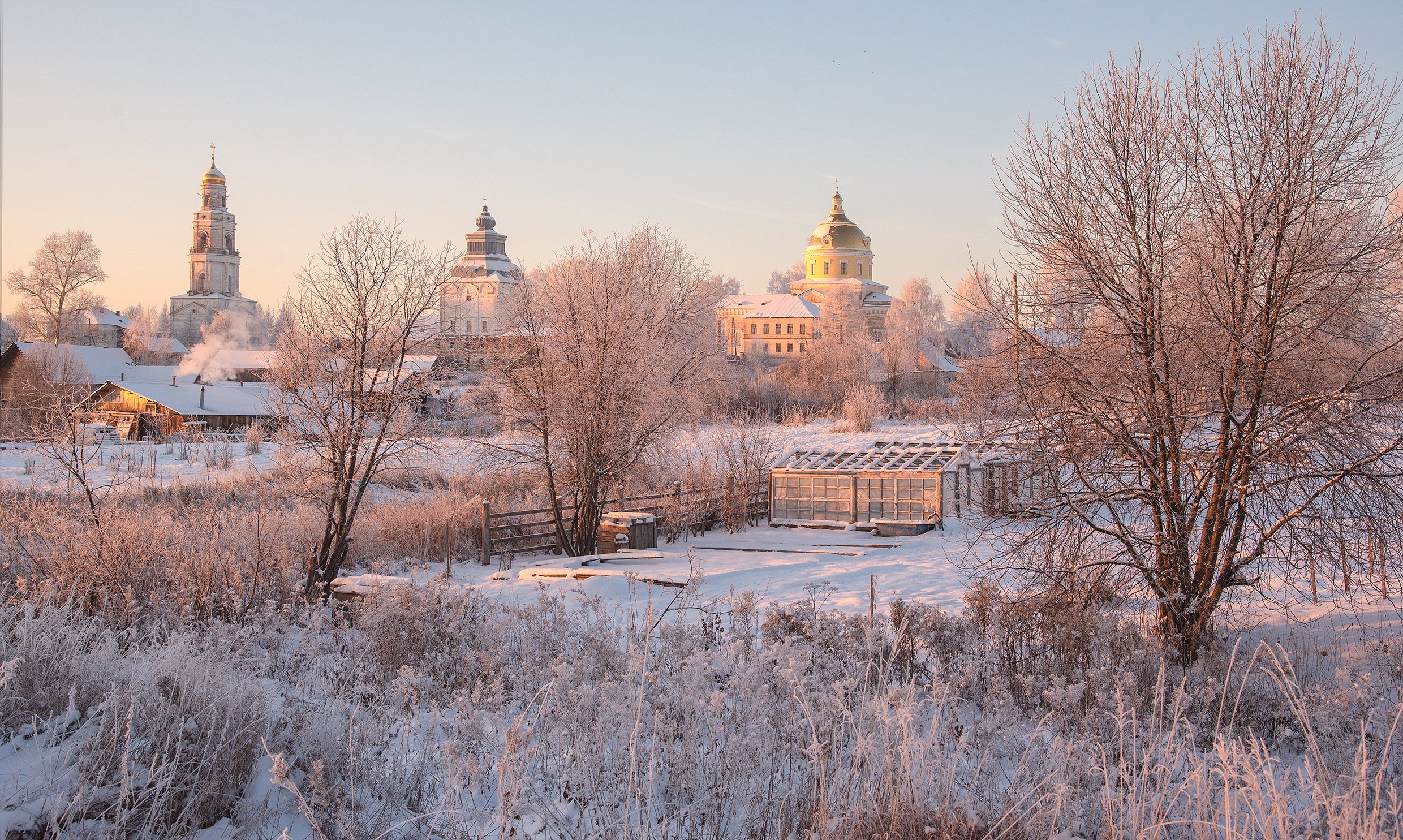 Морозный свет в селе Великорецое