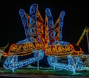 Новогодние украшения города Курска