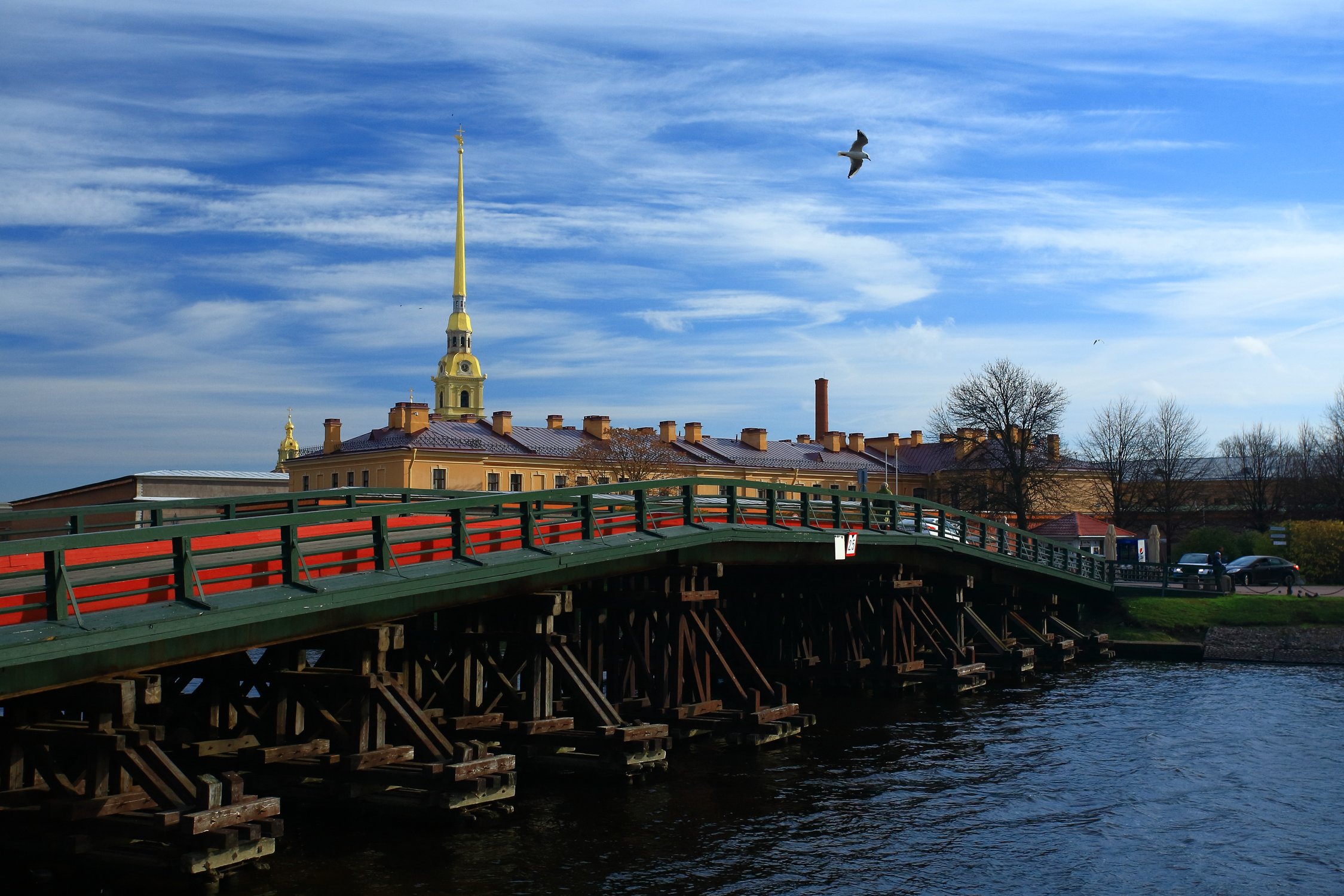 Дорога на Заячий остров. Петербург