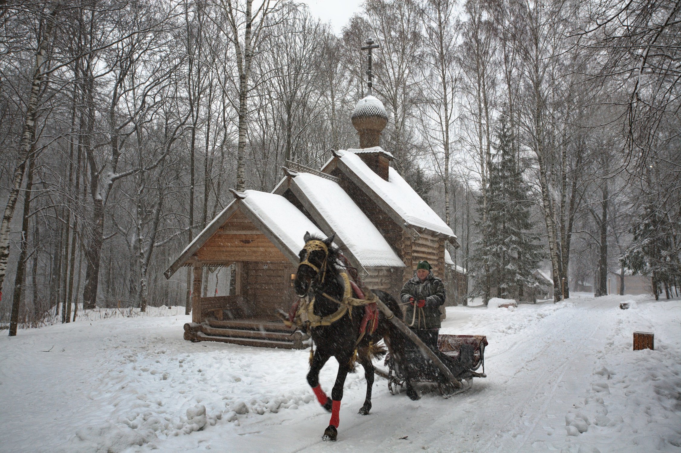 Русская зима в Нижнем Новгороде
