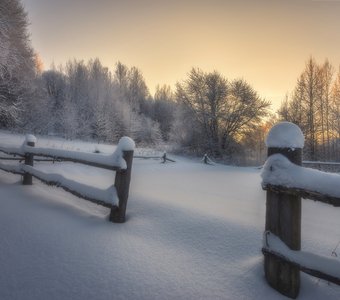 Закат у старой околицы