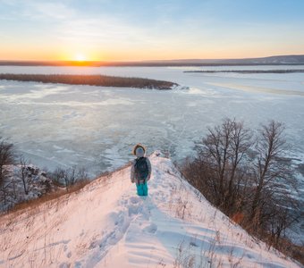 Закат в Сокольих горах, Самарская область