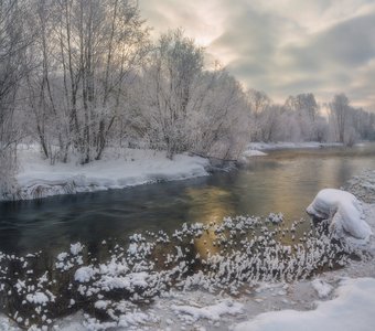 Природа после морозной ночи