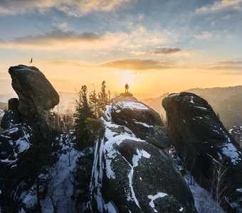 Рассвет на скалах