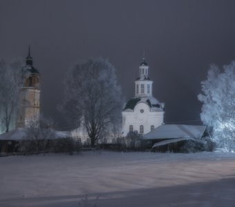 Зимнее серебро в селе Сырьяны