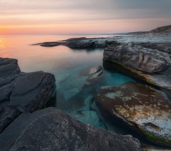 Закатный релакс на Каспии