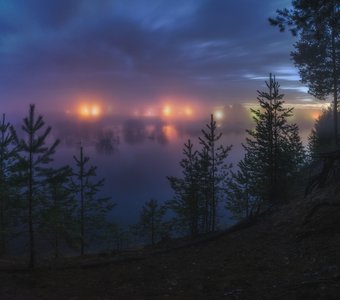 Весенний туманный вечер