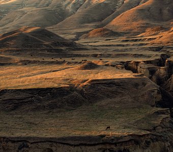 На закате