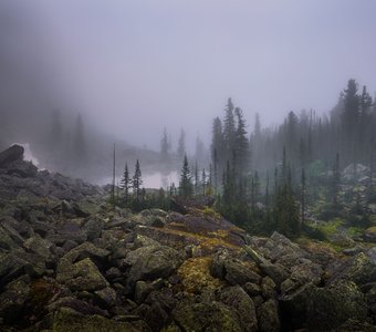 В тумане Ергак
