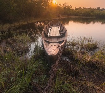 Вечер на реке Ижма