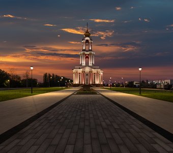 Храм в честь Великомученика Георгия Победоносца. Город Курск (Россия)