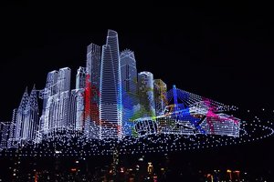 Тысячи дронов «построили» город в небе Китая и установили новый мировой рекорд
