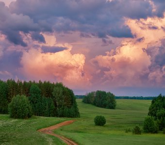 Бродили дождевые тучи