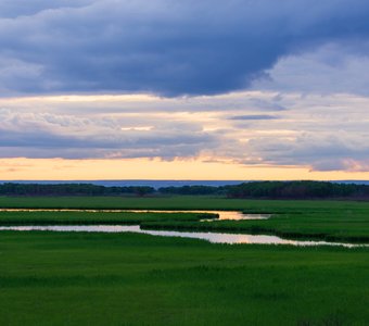 Закат над озером Капустиха
