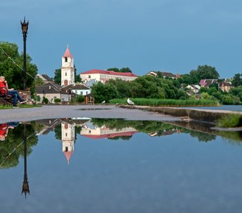 Город Себеж после дождя