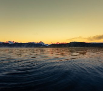 Золотой восходна озере Джека Лондона