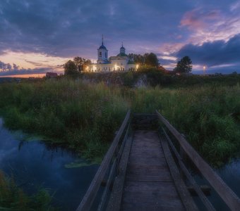 Закат в предгрозовом небе