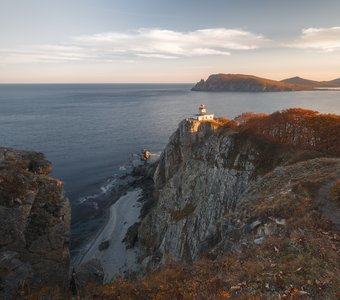 Закат на мысе Балюзек. Приморский край