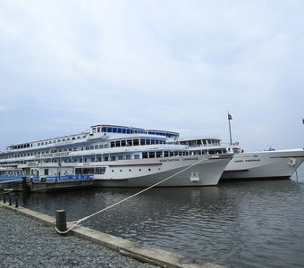 Причал в городе Мышкин