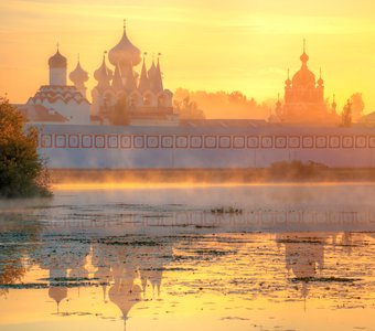 на рассвете...