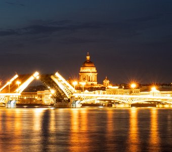 Благовещенский мост и Исаакиевский собор, Санкт-Петербург